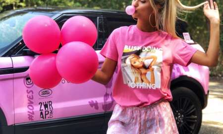 Celine Van Ouytsel carwrap PinkPanther - 1