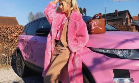 Celine Van Ouytsel carwrap PinkPanther - 6