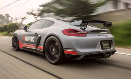 porsche cayman gt4 acrapovic105