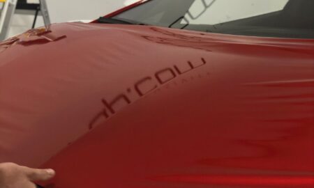 Lamborghini Aventador Bombshell advertising wrap 18