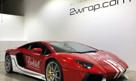Lamborghini Aventador Bombshell advertising wrap 44