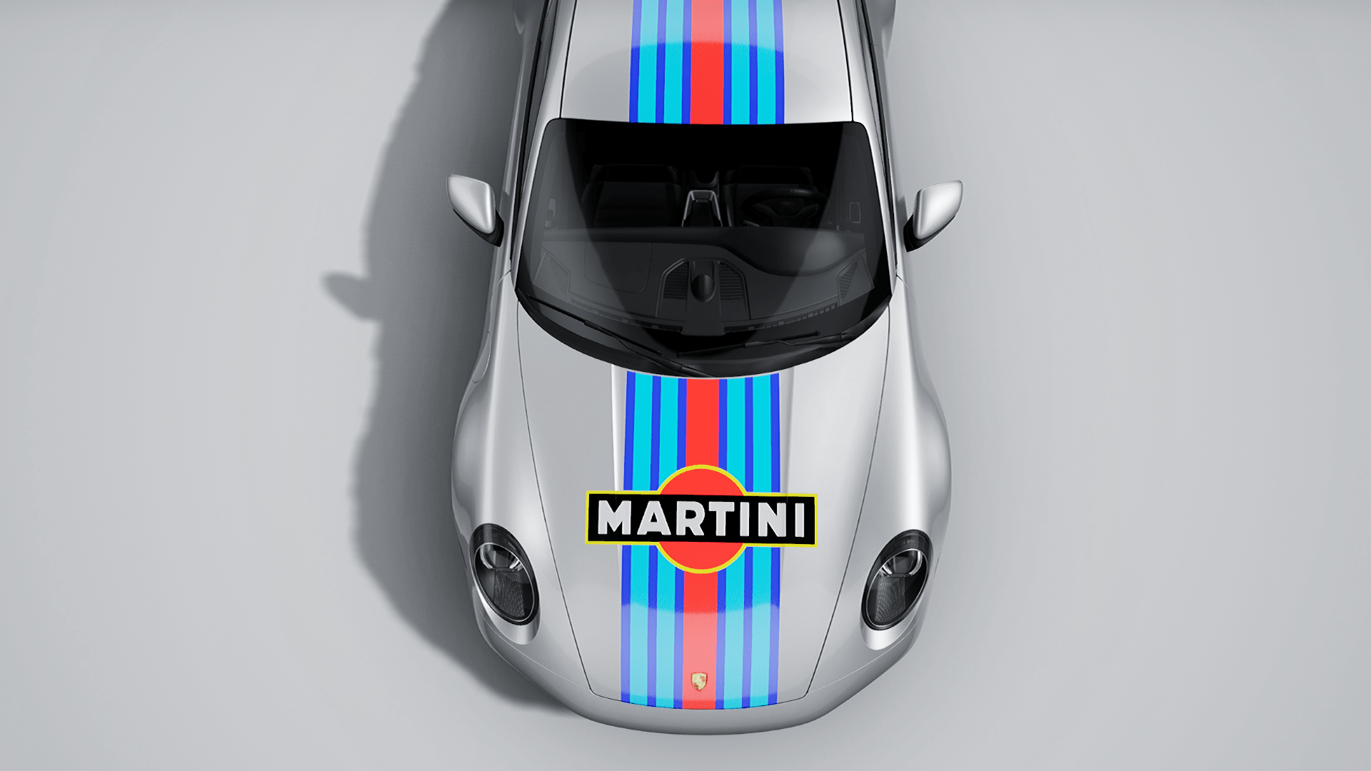 Martini Racing 3D Render