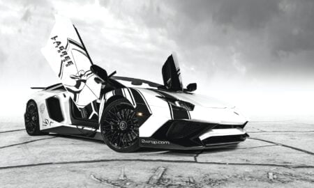 Lamborghini Aventador SV Fluwelen wrap2