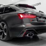 Audi rs6 gewrapt in Avery Rock Grey Satin Metallic