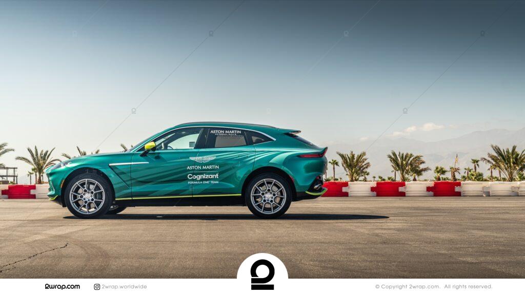 Aston Martin DBX F1 livery wrap
