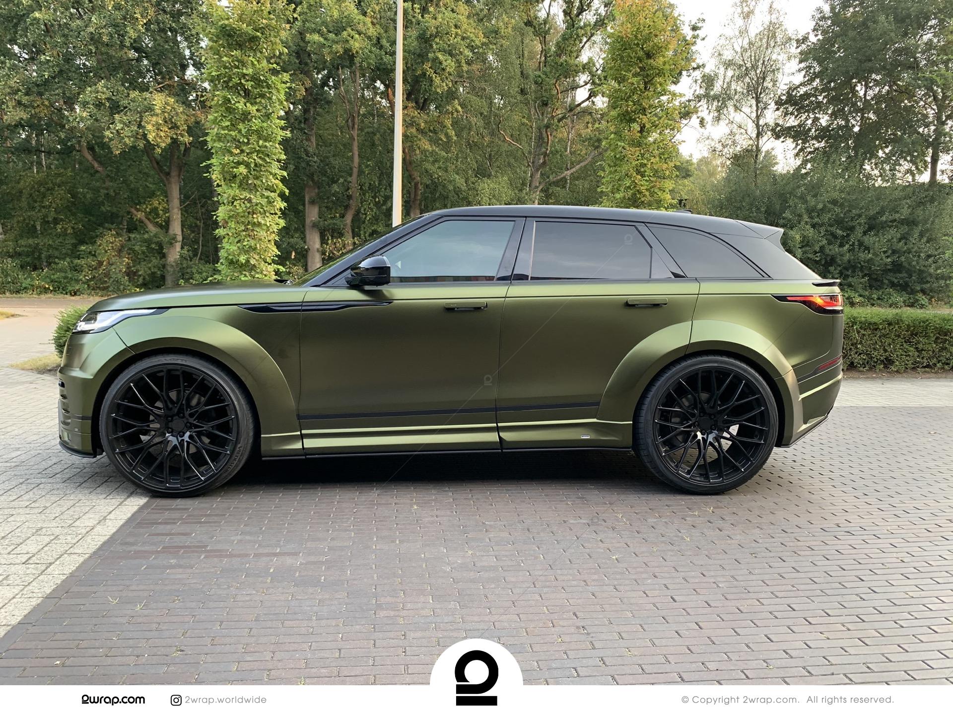 Range Rover Velar Hope green | 2wrap.com | Car Wraps, PPF ...