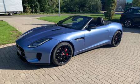 Jaguar F-type Satin Ice Blue 1