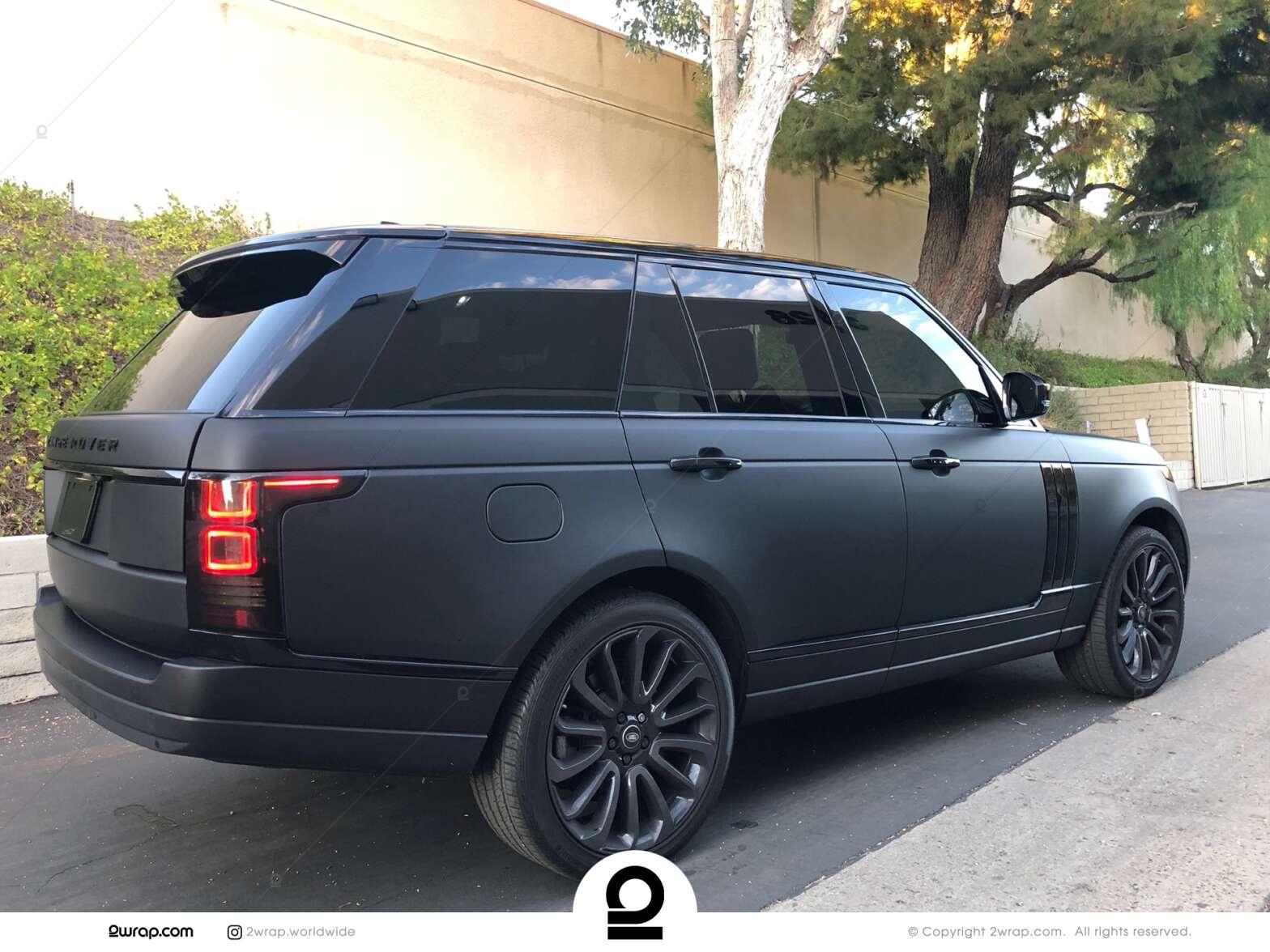 Range Rover Matt Range rover deep Matt Black | 2wrap.com | Car Wraps, PPF ...