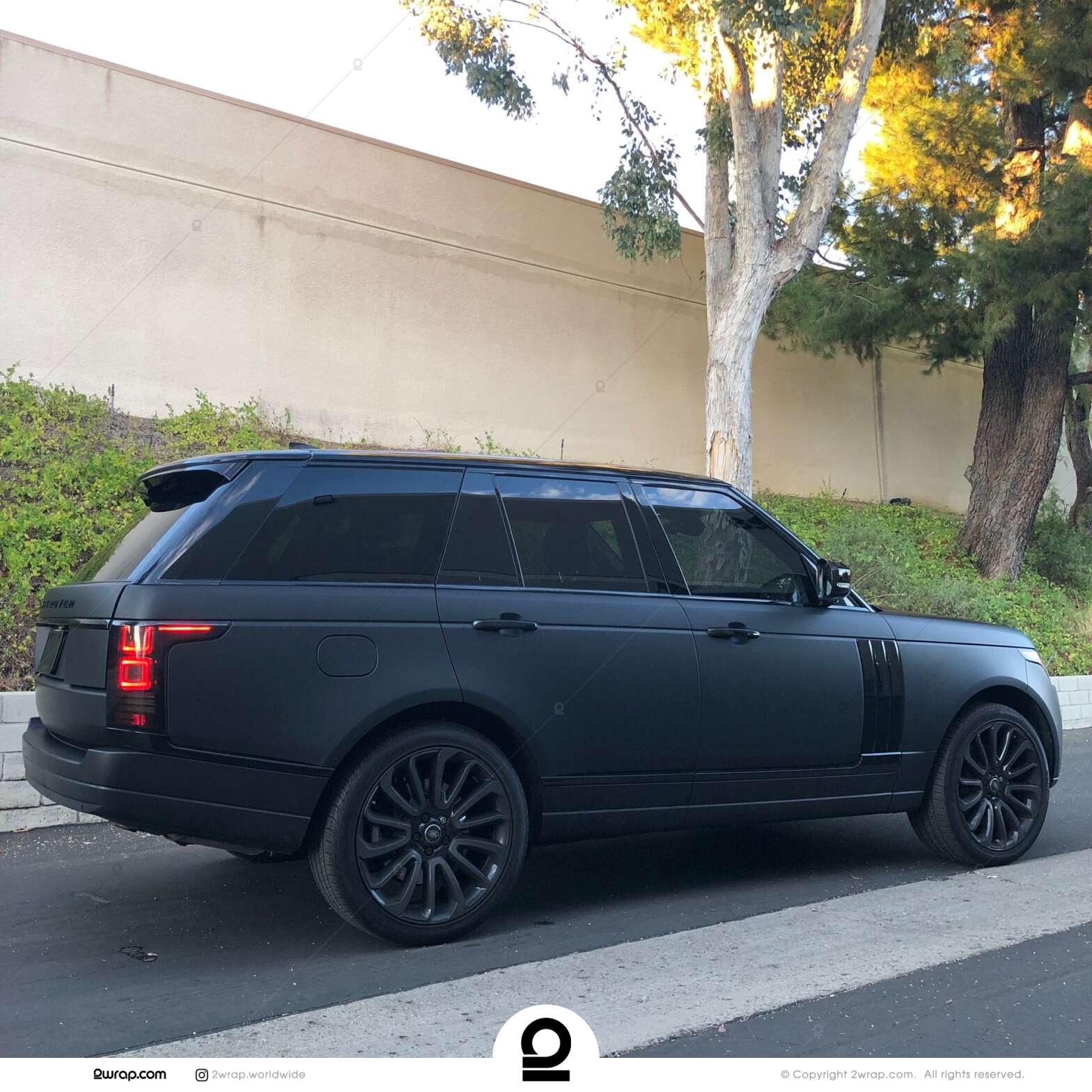 Range Rover Matt Range rover deep Matt Black | 2wrap.com | Car Wraps, PPF ...
