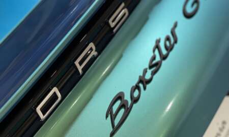 Porsche 718 Boxter GTS oracal wrap aquamarijn glanzend 3