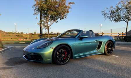 Porsche 718 Boxter GTS oracal wrap aquamarijn glanzend 30