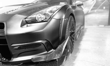 Nissan GTR Frozen Black Varis kit 49