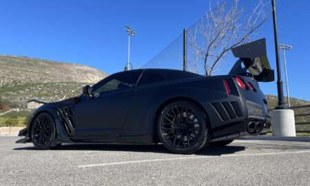 Nissan GTR Frozen Black Varis kit 75