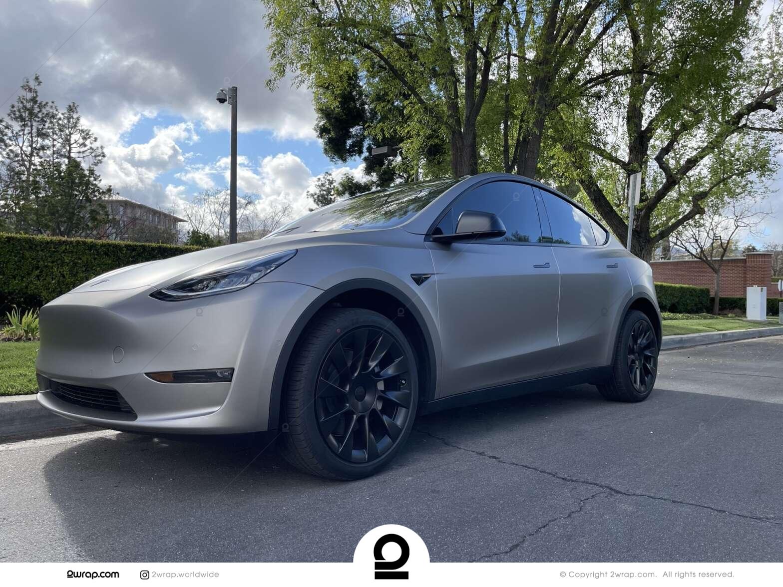 Tesla Model Y 3M Matt Grey Aluminum