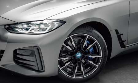 BMW I4 m50 wrapped in satin dark grey 10.jpg