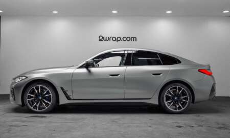 BMW I4 m50 wrapped in satin dark grey 7.jpg