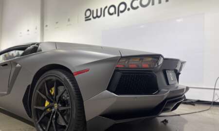 Lamborghini aventador carwrap 3M Matt Dark Grey 2