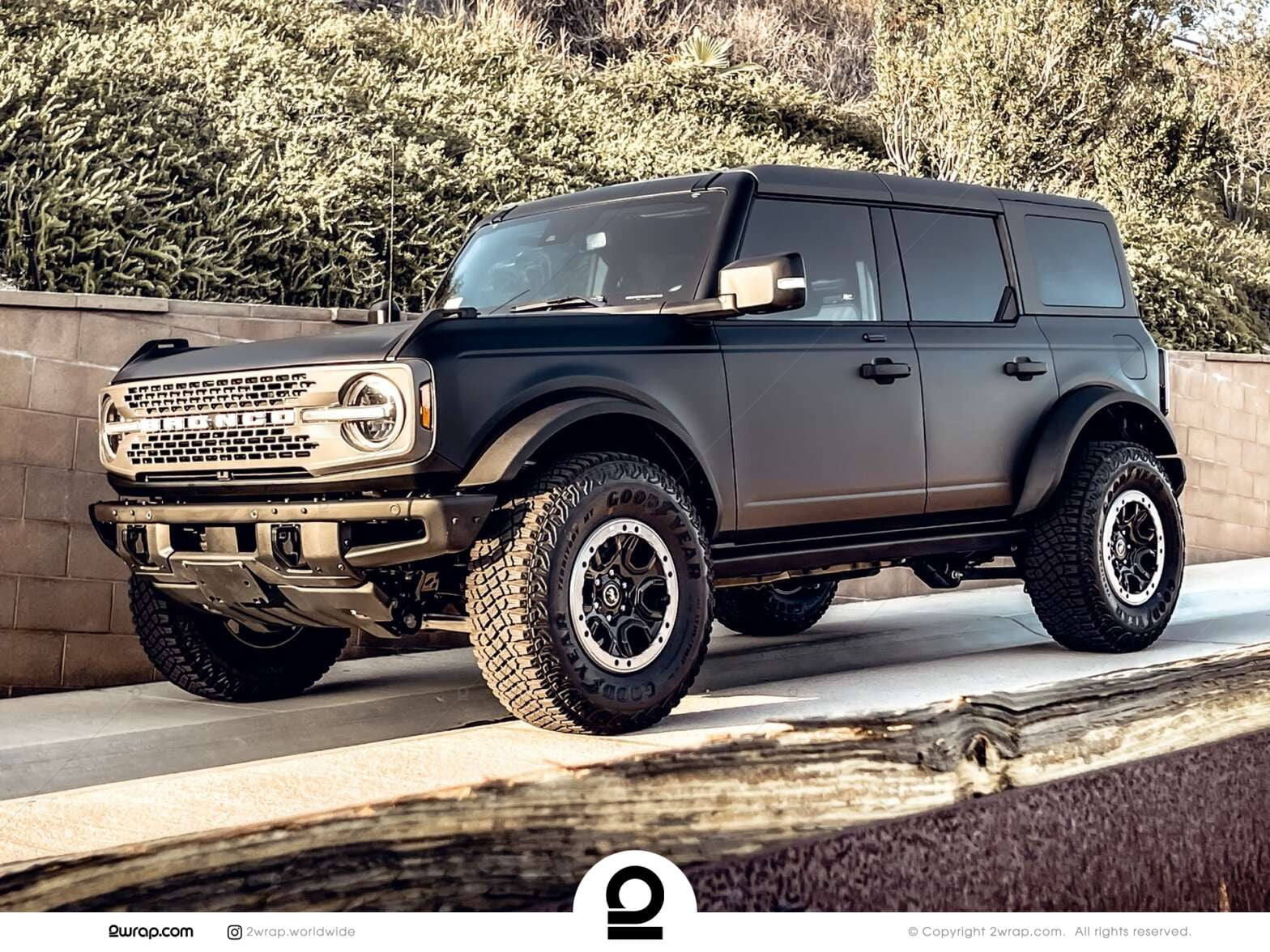 Ford Bronco Matt Black wrap | 2wrap.com | Car Wraps, PPF ...