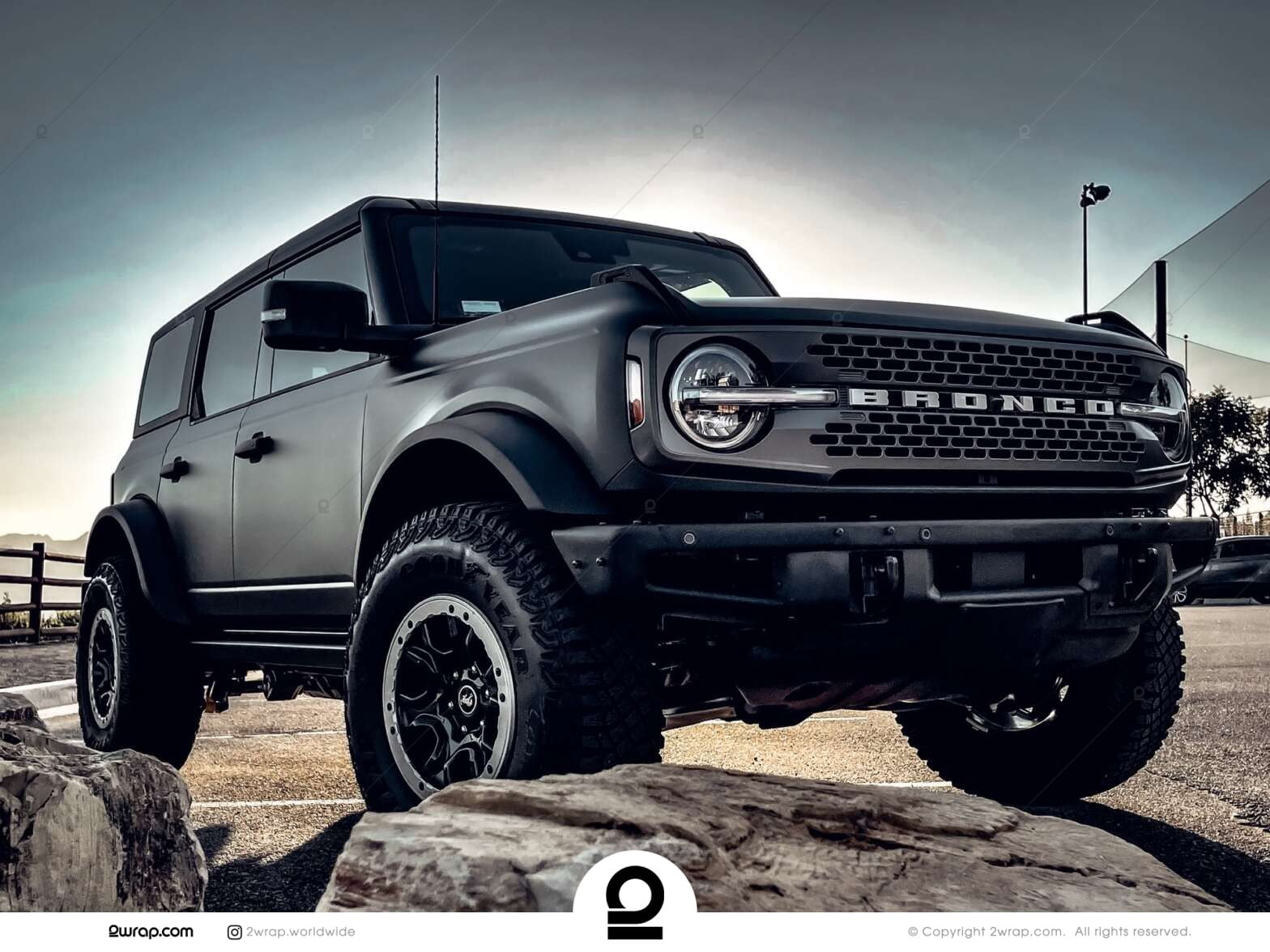 Ford Bronco Matt Black wrap | 2wrap.com | Car Wraps, PPF ...