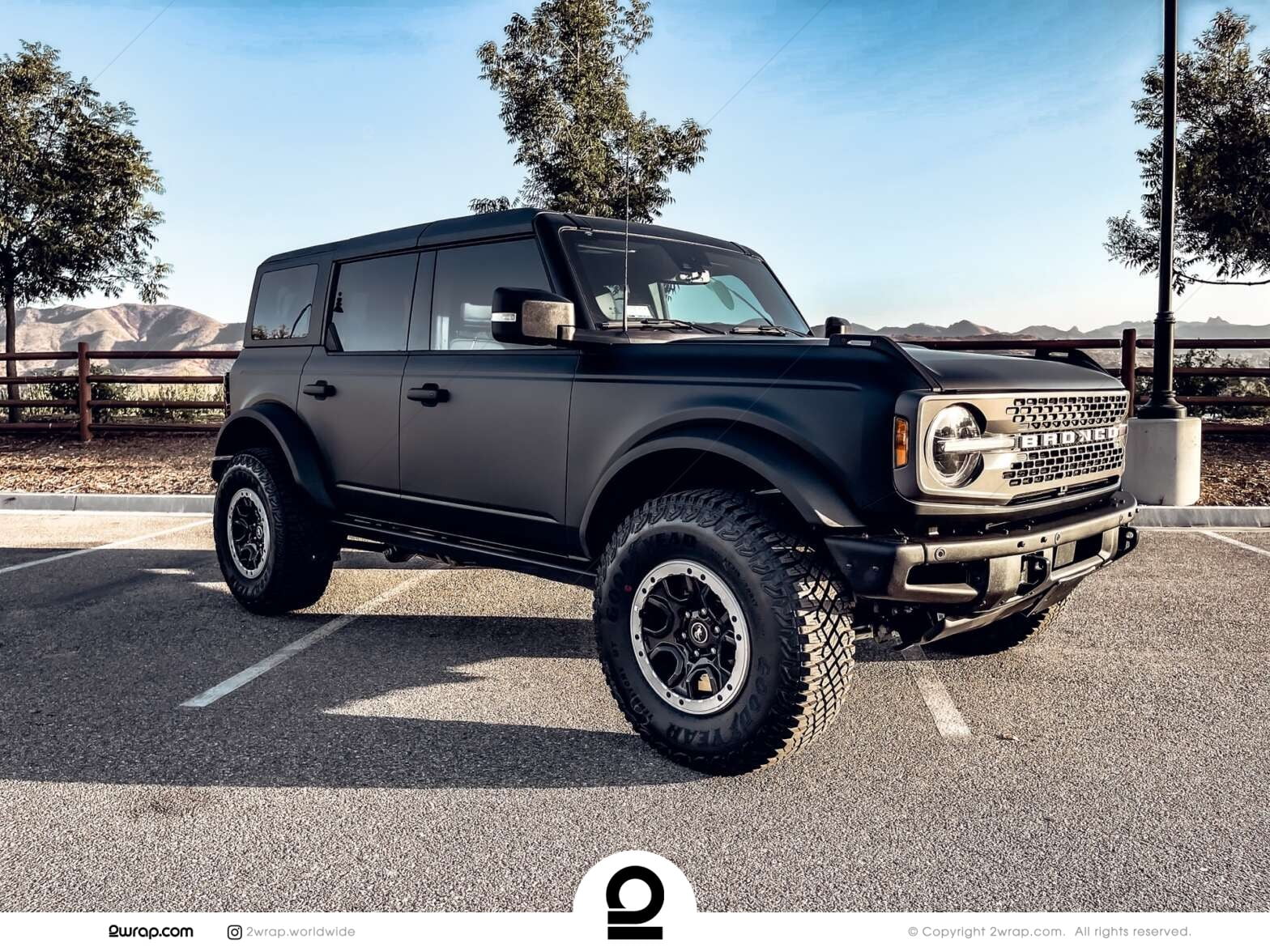 Ford Bronco Matt Black wrap | 2wrap.com | Car Wraps, PPF ...