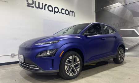 Hyunda Kona Matte Blue carwrap 6