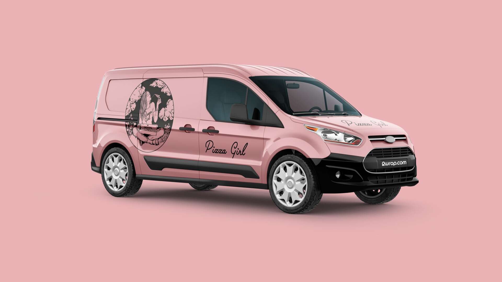 Pizza Girl Van Wrap Venice Beach