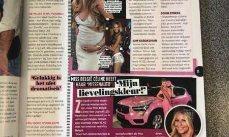 Celine Van Ouytsel carwrap Miss België - 13