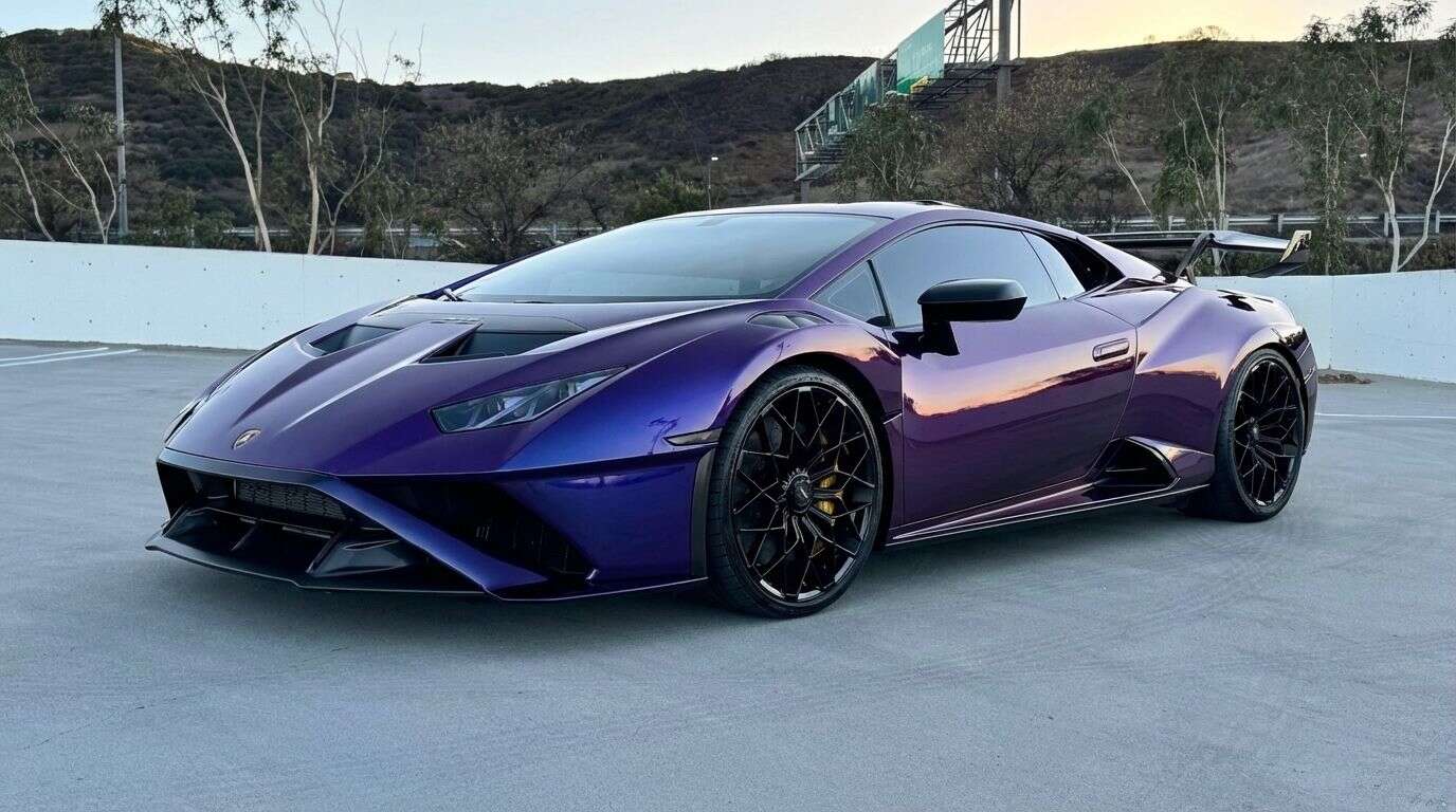 Colored PPF on Lambo STO