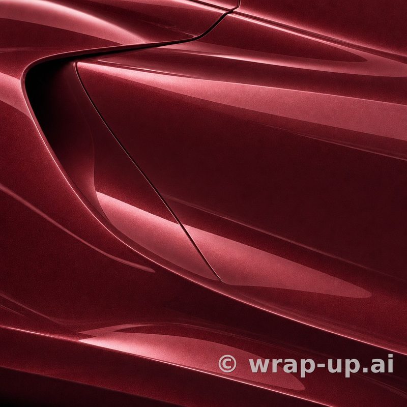 3M 2080 G203 Red Metallic vinyl wrap color sample