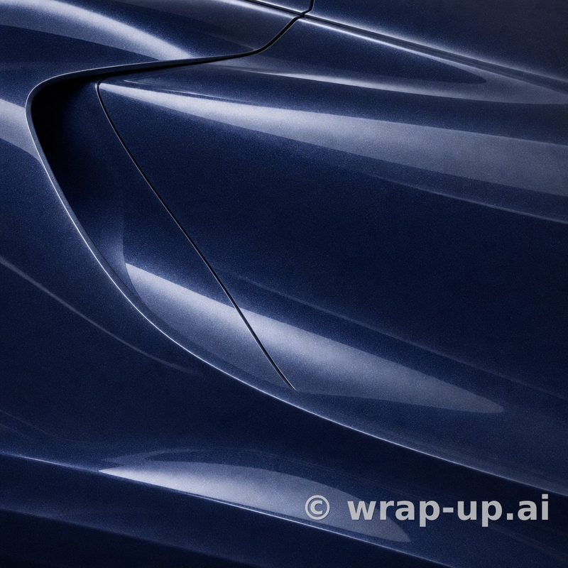 3M 2080 G217 Deep Blue Metallic vinyl wrap color sample