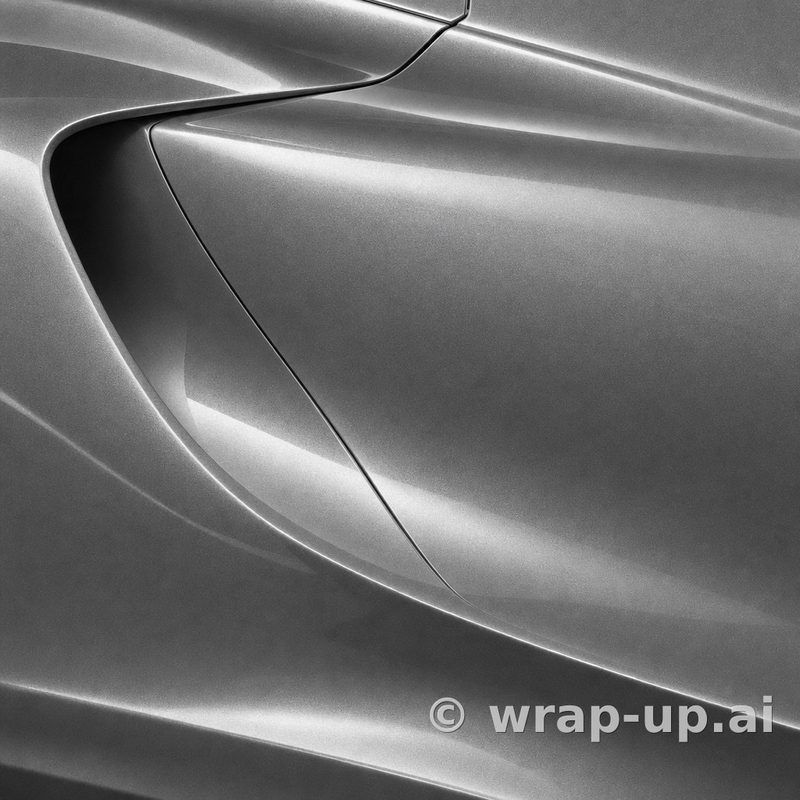 3M 2080 G251 Sterling silver vinyl wrap color sample