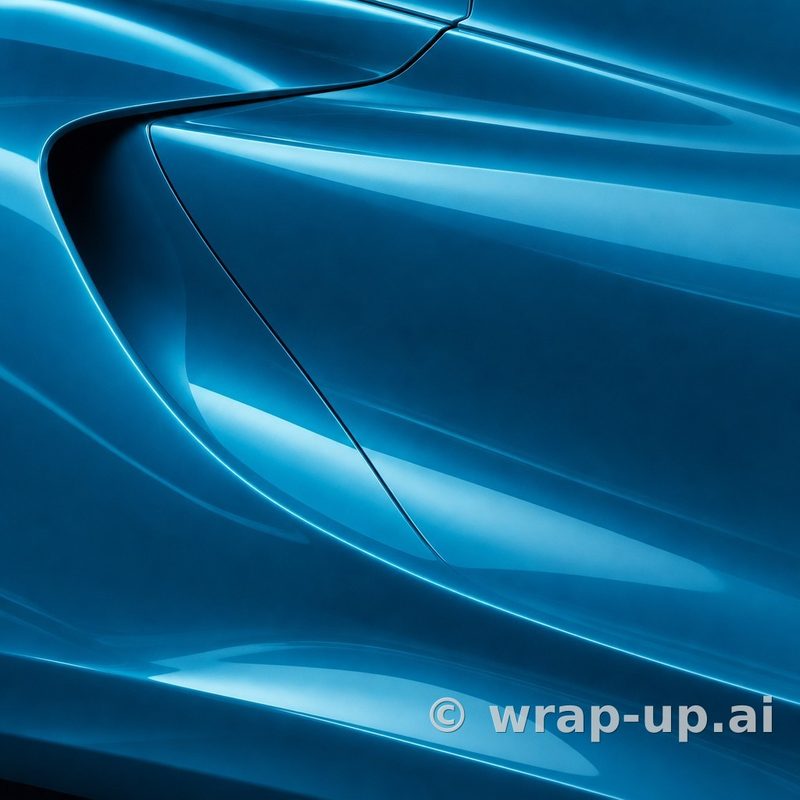 3M 2080 G356 Gloss Atomic Teal vinyl wrap color sample