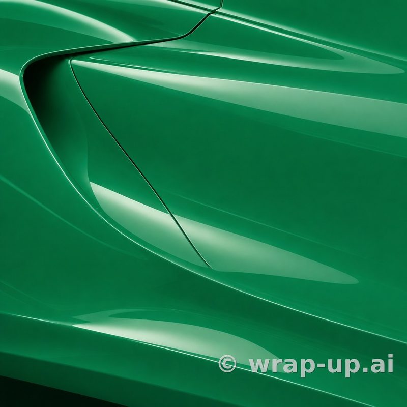 3M 2080 G46 gloss Kelly Green vinyl wrap color sample