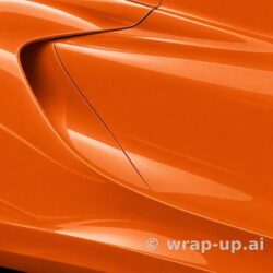 3M 2080 G54 Bright Orange vinyl wrap color sample