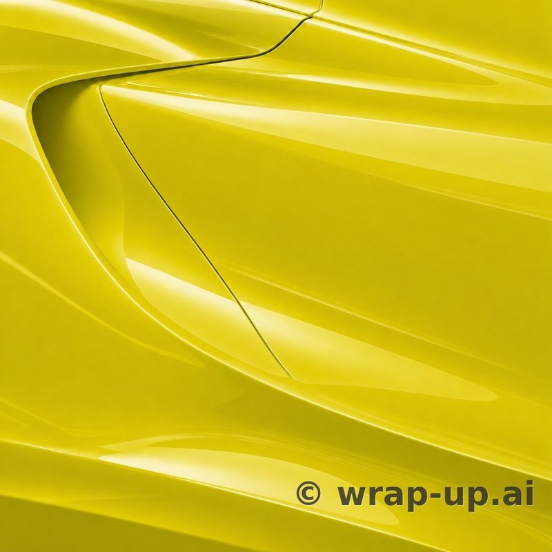 3M 2080 G55 Lucid Yellow vinyl wrap color sample