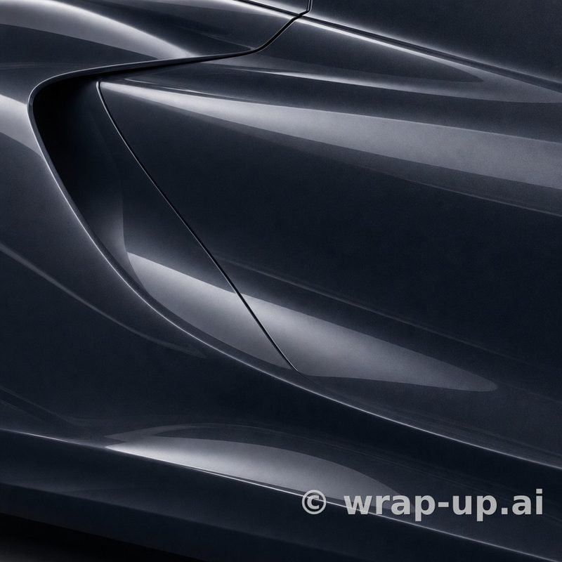 3M 2080 GP272 Midnight Blue vinyl wrap color sample