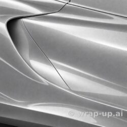 3M 2080 HG120 High Gloss White Aluminum vinyl wrap color sample