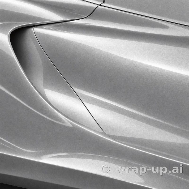3M 2080 HG120 High Gloss White Aluminum vinyl wrap color sample