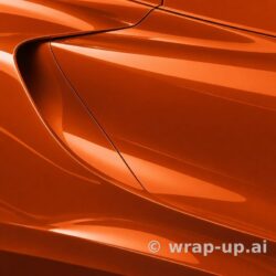 3M 2080 HG14 High Gloss Burnt Orange vinyl wrap color sample