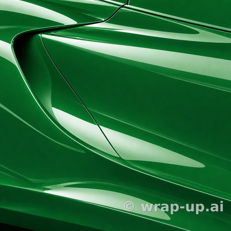 3M 2080 HG336 High Gloss Green Envy vinyl wrap color sample