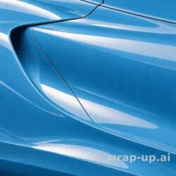 3M 2080 HG77 High Gloss Sky Blue vinyl wrap color sample
