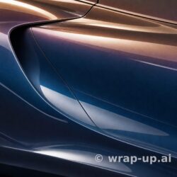 3M 2080 HGP278 High Gloss Flip Deep Space vinyl wrap color sample