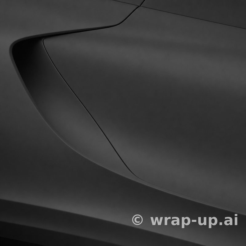 3M 2080 DM12 Dead Black vinyl wrap color sample