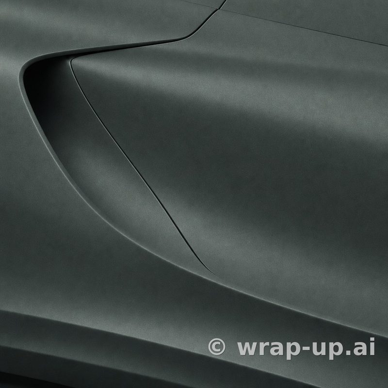 3M 2080 M206 Matt Pine Green Metallic vinyl wrap color sample