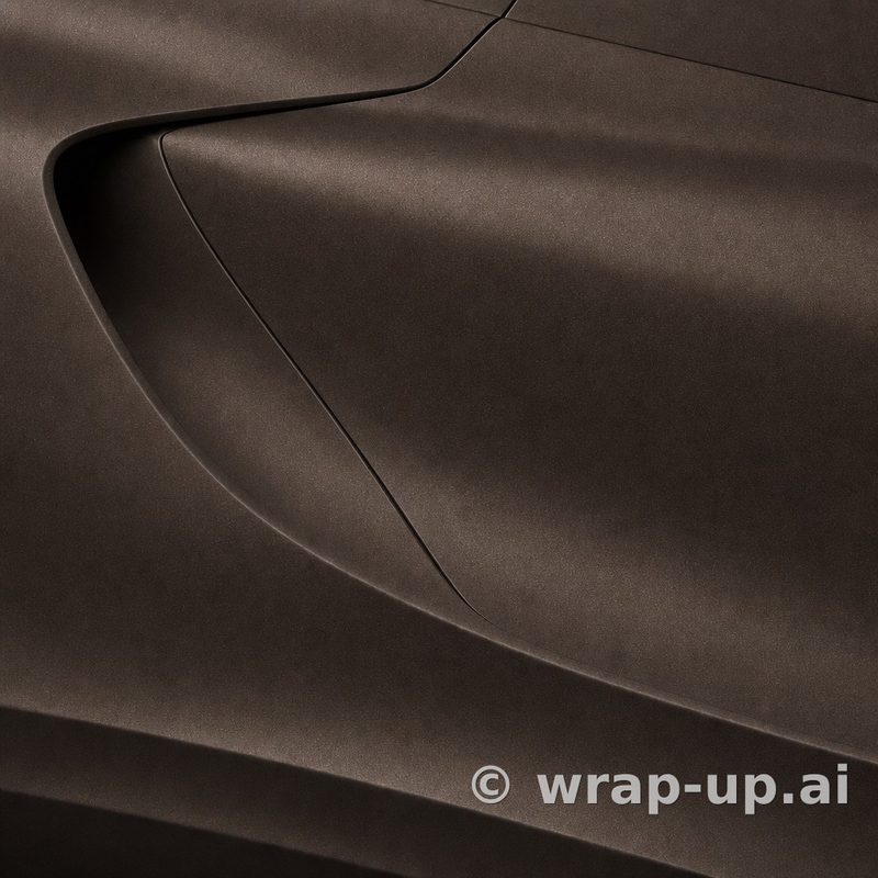 3M 2080 M209 Brown Metallic vinyl wrap color sample