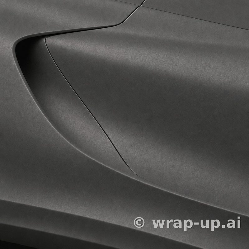 3M 2080 M211 Charcoal Metallic vinyl wrap color sample