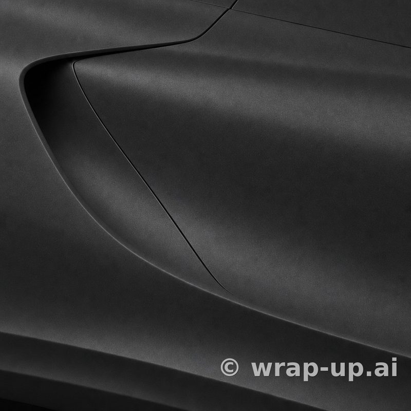 3M 2080 M212 Black Metallic vinyl wrap color sample