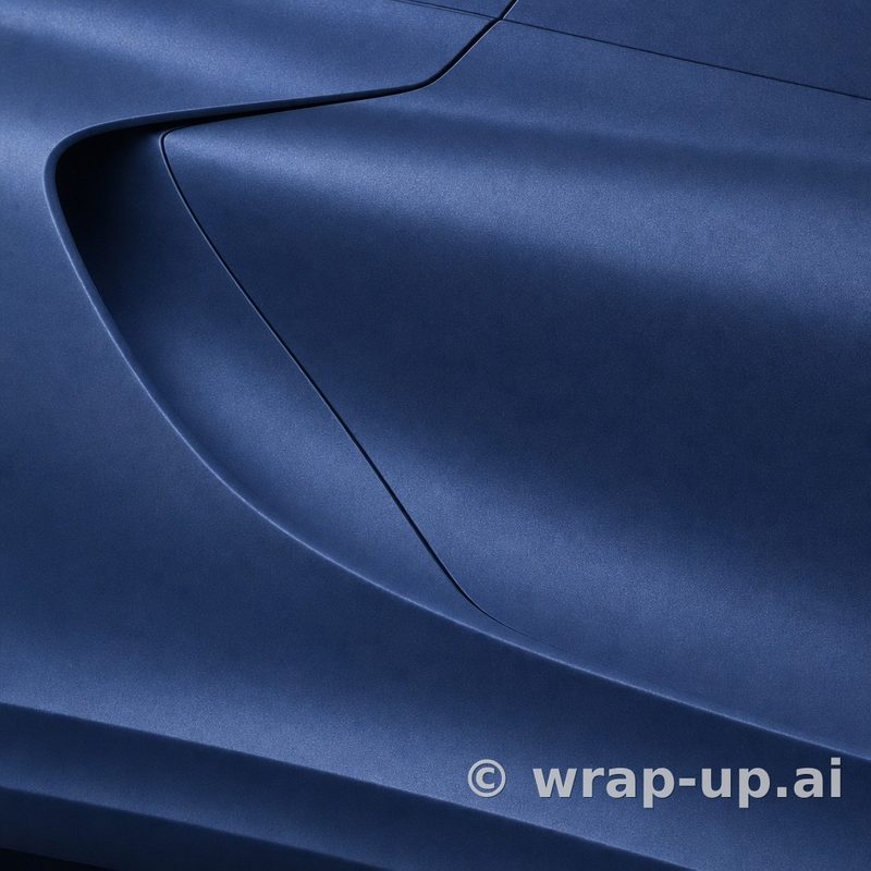 3M 2080 M217 Slate Blue Metallic vinyl wrap color sample
