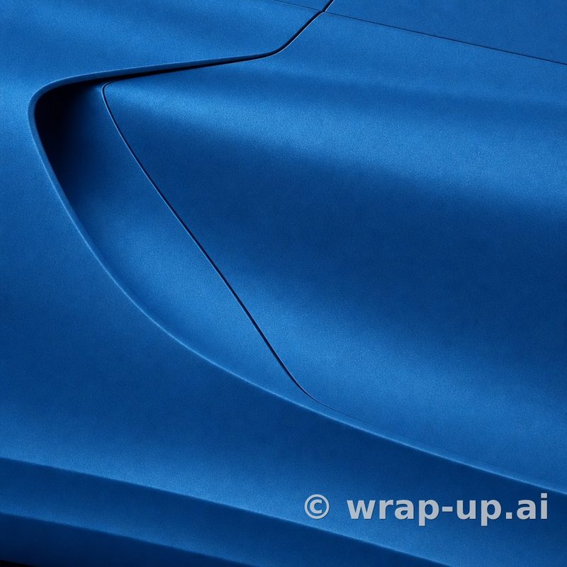 3M 2080 M227 Blue Metallic vinyl wrap color sample