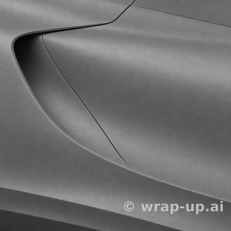 3M 2080 M230 Grey Aluminum vinyl wrap color sample